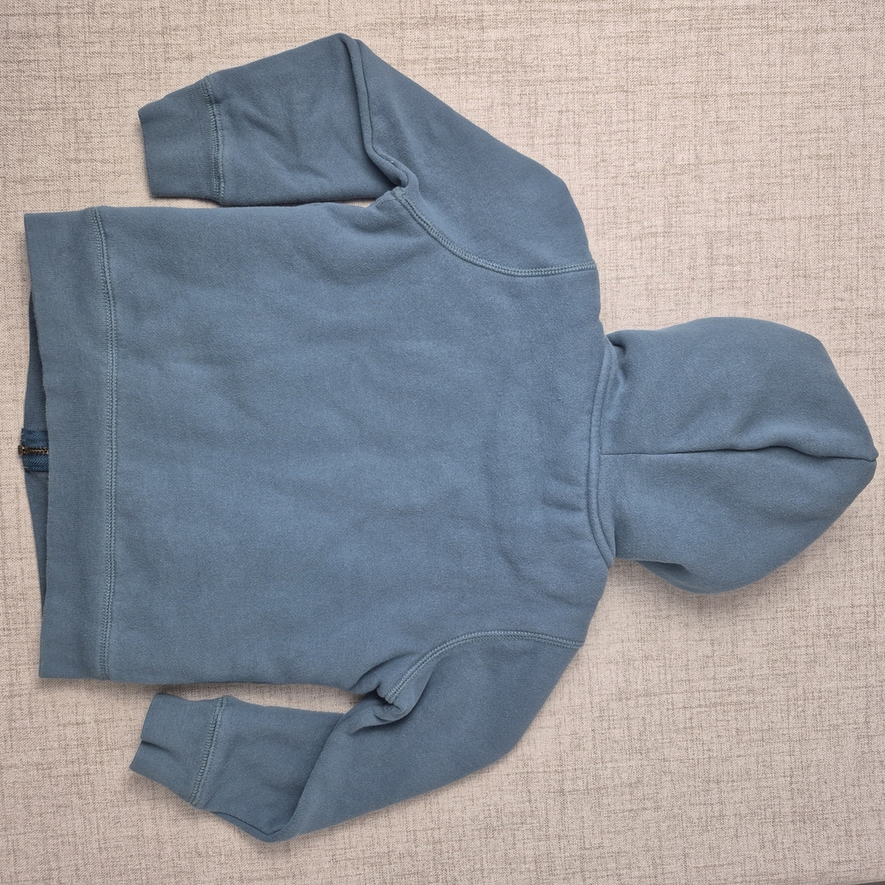Primary Kids Sherpa-Lined Full Zip Hoodie | Slate Blue | Size 4-5 - Picture 10 of 12